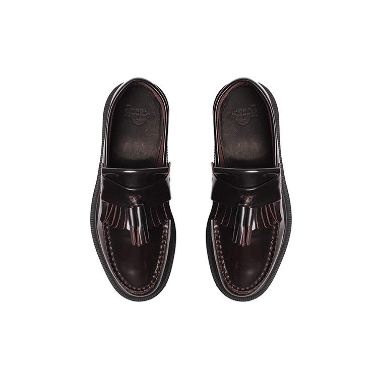New Dr.Martens Adrian Arcadia Leather Tassel Loafers 'Cherry Red' 14573601