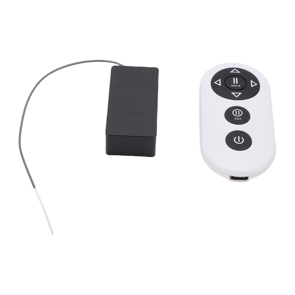 2.4G Wireless One Hand 4 Channel Remote Control with Receiver Dual Motor Mixing Control Mode Fine Turning Remote Controller for RC Car Boat