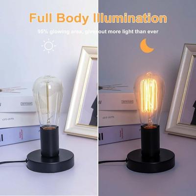 Simple E27/E26 Screw Desktop Lamp Base with Switch Universal Light Base US Plug Hanging Lamp Home Lighting