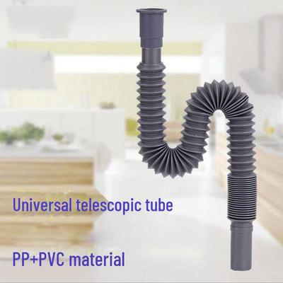 Universal Telescopic Plastic Drain Hose for Kitchen, Vegetable Basin, Mop Pool, and Wash Basin