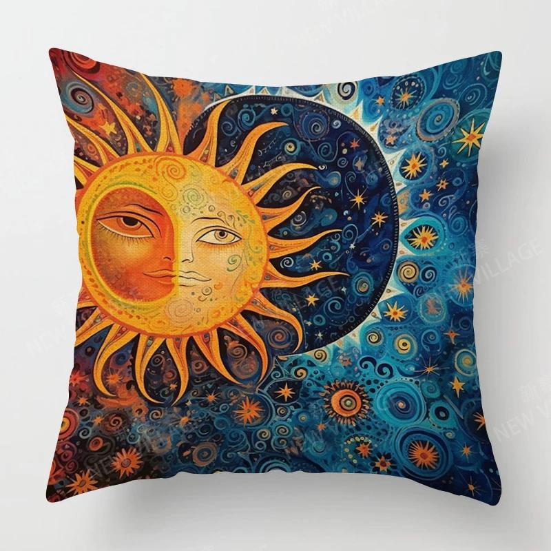 Paint Several Patterns Throw Pillow Cover With Short Plush Print For Living Room Sofa Decoration Cushion Cover Pillow Covers