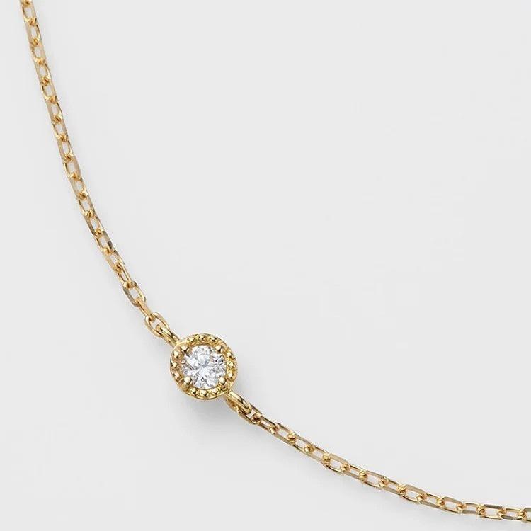 14K Gold-Plated S925 Sterling Silver Mini Zircon Ultra-Thin Bracelet for Women - Japanese Style Gift