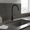 Stainless Steel Single-handle Kitchen Faucet Modern Classic Deck Installation Hotel Ceramic Design