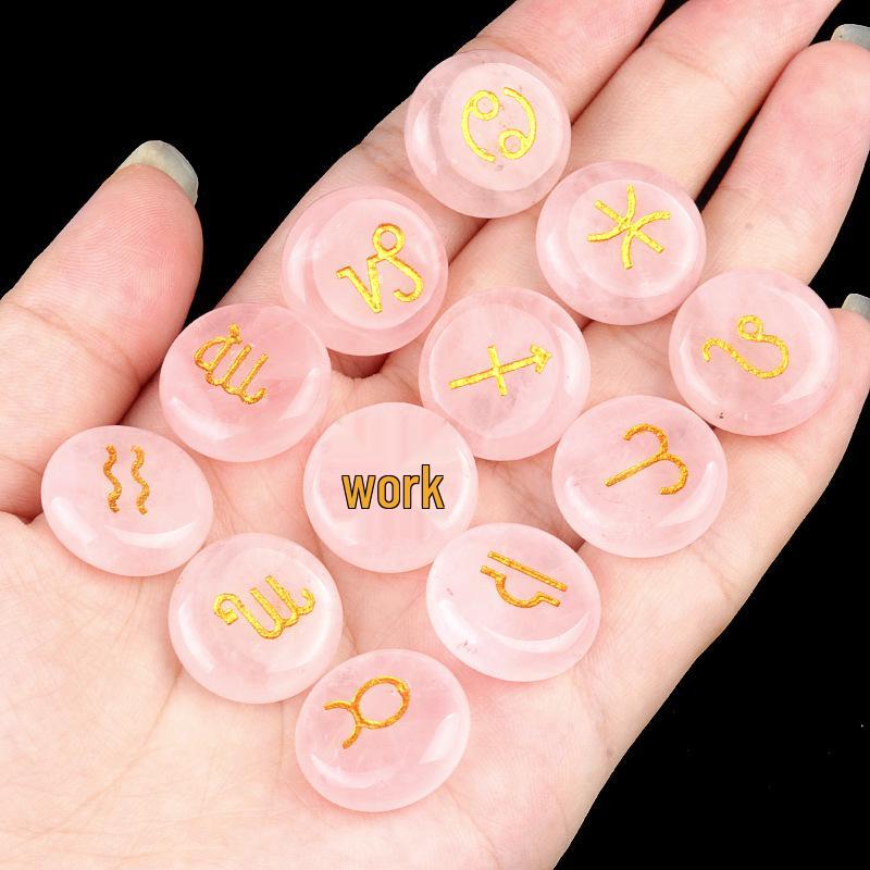 1987 Crystal Stone Zodiac Pocket Runes - Christmas Gift