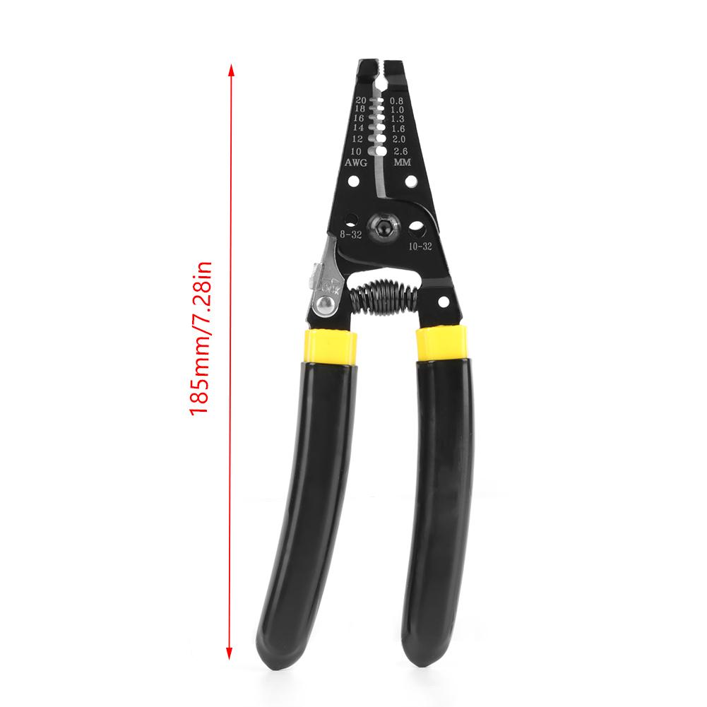 RT7021 Multifunctional Cable Cutting Stripping Pliers Wire Cutter Stripper 0.82.6mm AWG 1020