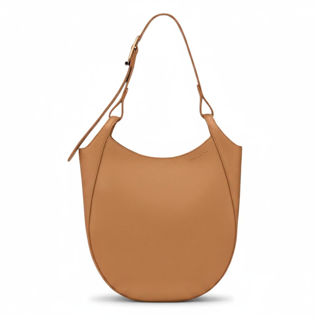 Longchamp Le Foulonné L Hobo Bag Pecan Women Bags Tan 10330021M74