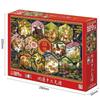 Epoch Lucky Sign Zodiac Chart 500-Piece Jigsaw Puzzle Illustration Art 38×53cm with Adhesive Spatula and Ticket