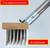 Stainless Steel Long-Handled Moss Removal Floor Brush