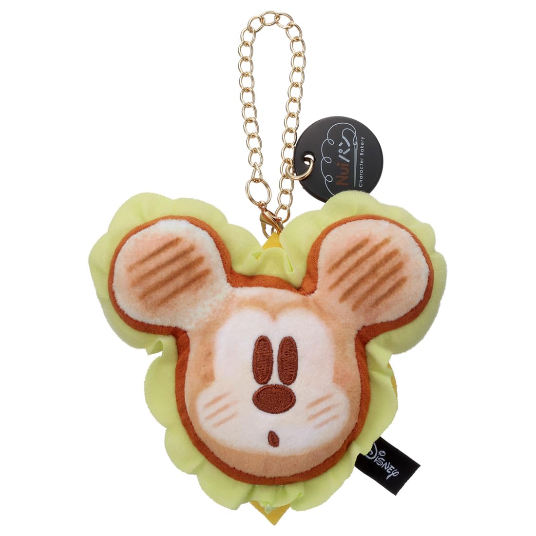 Takara Tomy Arts Disney Character Nui Bread Chain Strap Mascot Sandwich Mickey Mouse 12cm (Approx. wide)