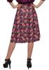 Moomaya Printed Skirt For Women Poly Spandex Casual Wear Summer Girls Skirt