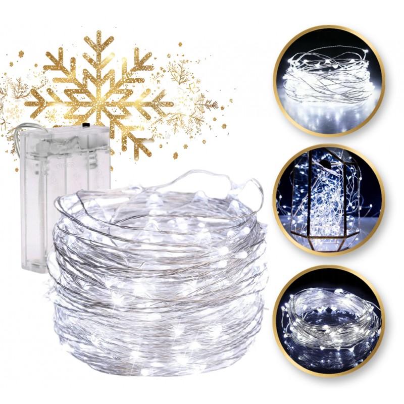 Fairy Lights String Lights 50 LEDs Cool White Indoor Decorative Christmas