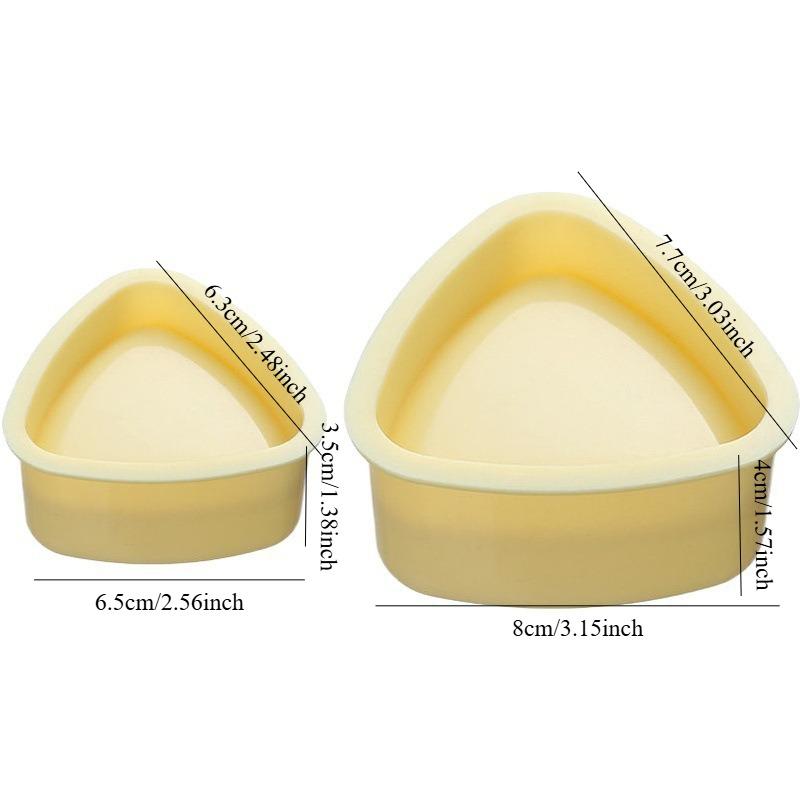 1/2Pcs Triangular Plastic Sushi Mold Onigiri Rice Ball Food Press Maker Japanese Bento Baby Rice Ball Molds Kitchen Accessories