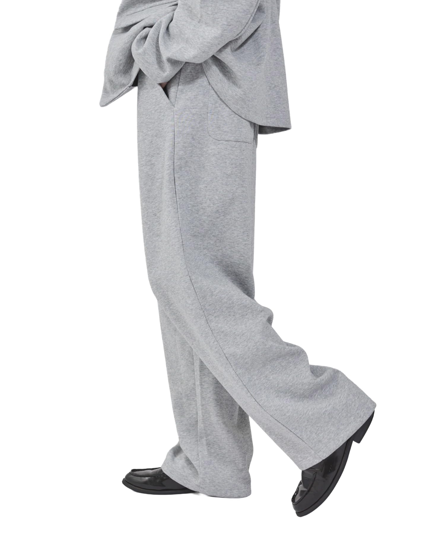 

WEGO Bonded Wide Size Heather Gray Men s Sweatpants, M,