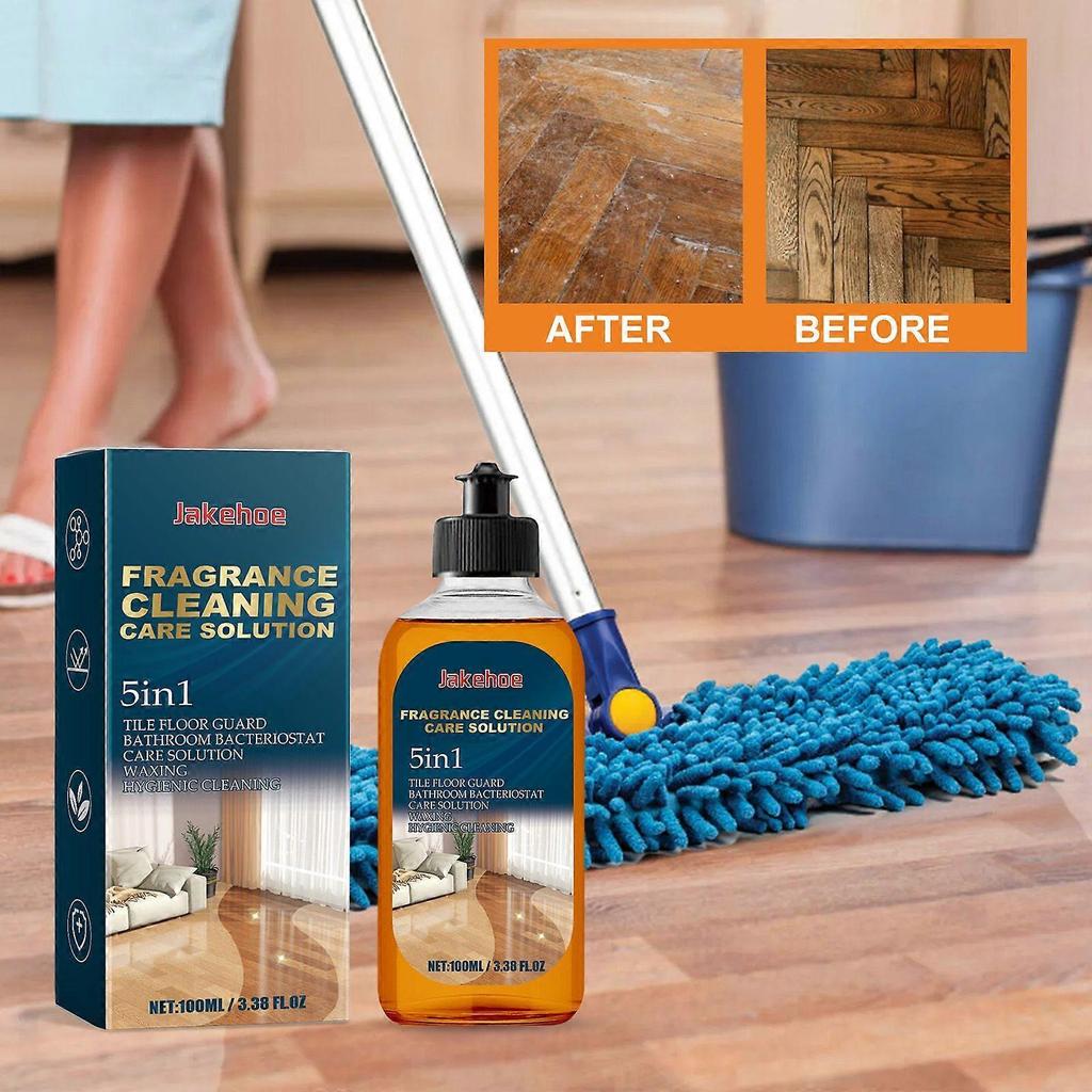 Limited time!!Jakehoe Floor Cleaner Household Floor And Tile Care, Cleans, Shines, Removes Stains, Leaves Fragrance Cleaning Solution