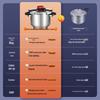Shuangxi Kushang 22CM 6L Clamp-Style Stainless Steel Pressure Cooker