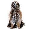 90cm Faux Silk Satin Square Scarf – Leopard Print Silk Scarf for Women, New Style Headscarf and Shawl