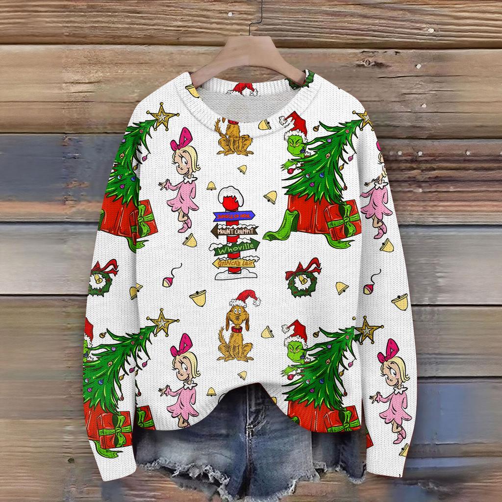 Women's Fashion Casual Long Sleeve Neck Sweater Pullover Top