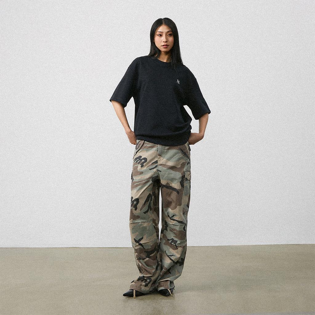 New MLB Set-in Sleeve T-Shirt Unisex Black 3ARSB1243-50BKS