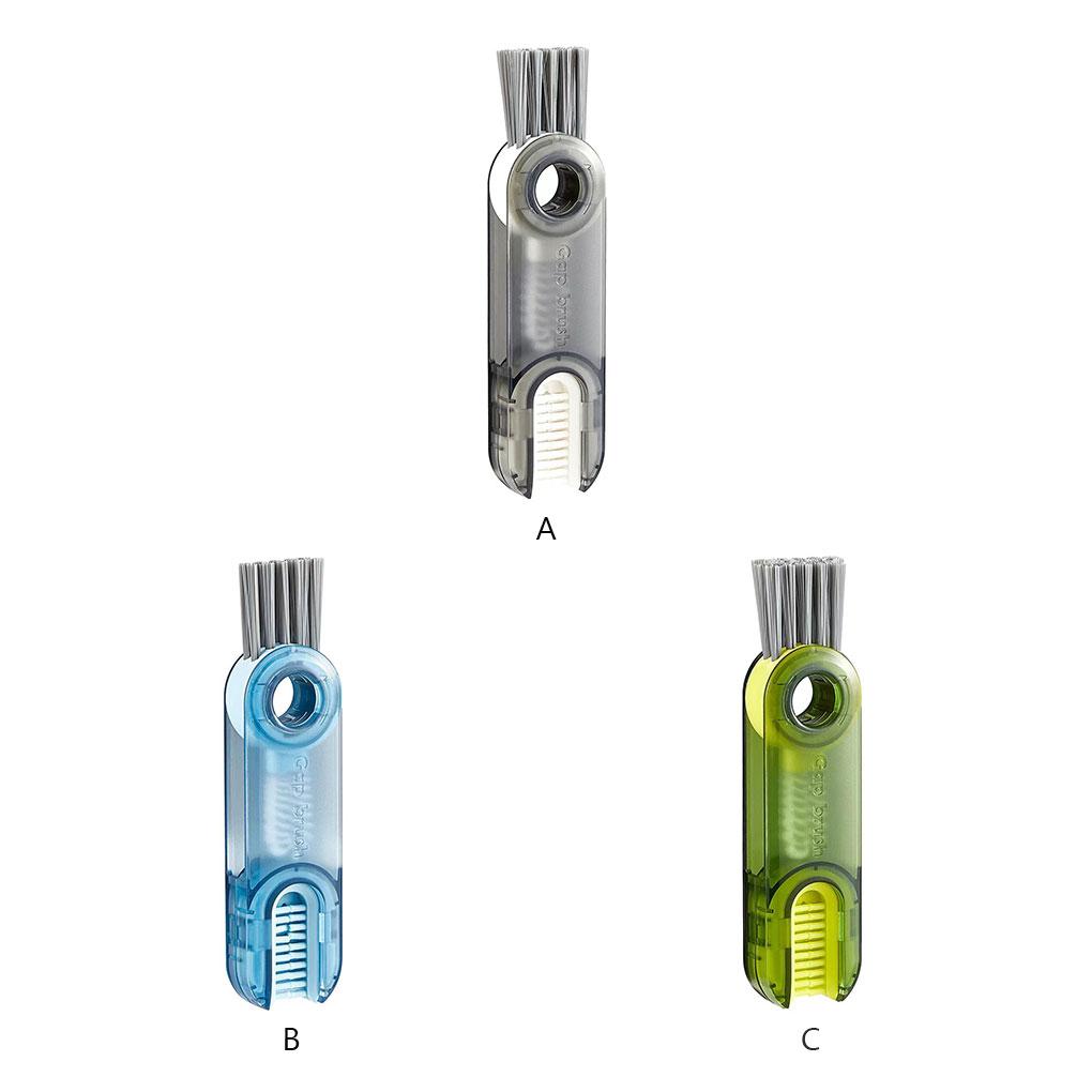 3 in 1 Bottle Brush Portable Water Milk Kettle Cover Groove Corner Detail Multifunctional Home Handheld Cleaning