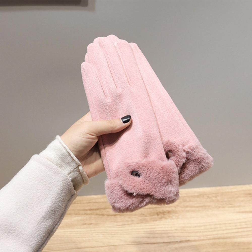 New Touchable Screen Winter Gloves Warm Full Finger Driving Mittens Full Finger Gloves Cycling Driving