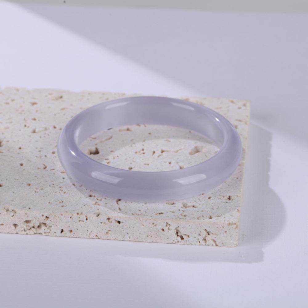 White Moonlight Circular Bracelet Round Opal Bracelet Unique Chinese Style Bangle  Spring Summer