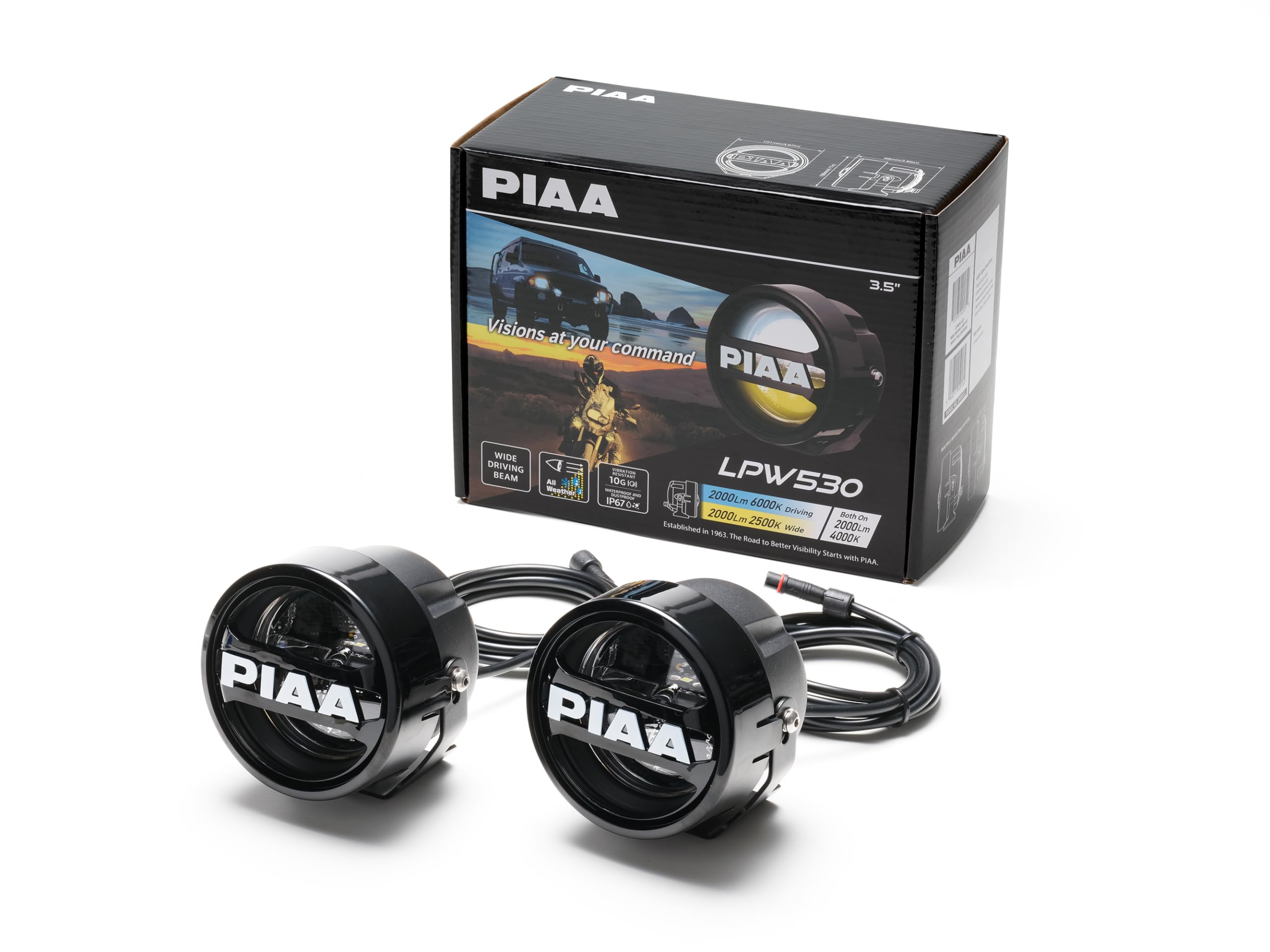 

PIAA Світлодідна лампа післяпродажного обслуговування Біла 2500K 12V 20W Промінь з перемикачем променя 10G Землетрус IP68 Тільки для змагальних транспортних засобів Упаковка DKW531 (Пія) Лампи,