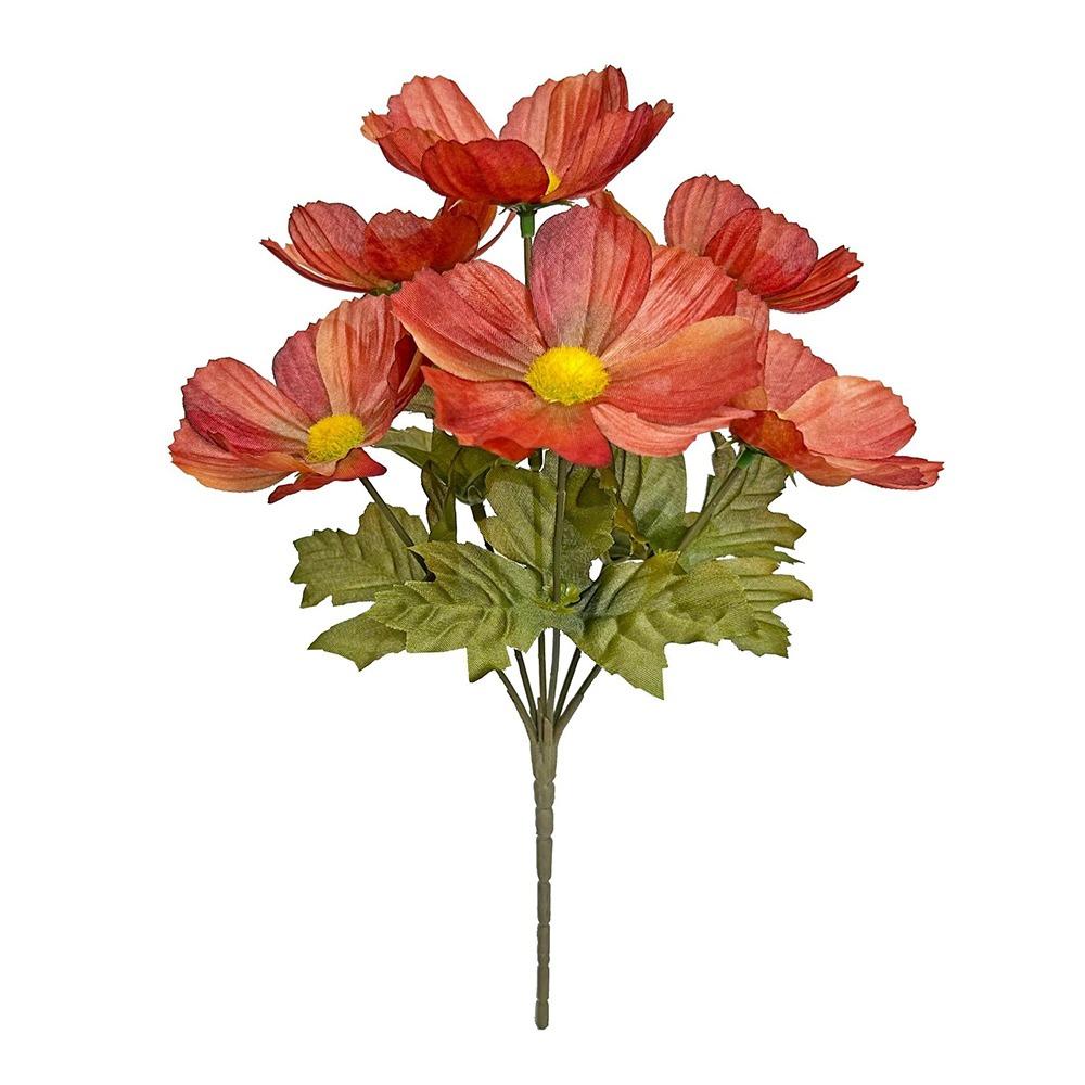 6 Heads Artificial Daisy Flowers Multicolor Silk Petals Simulation Galsang Flower Photo Props Faux Chrysanthemum