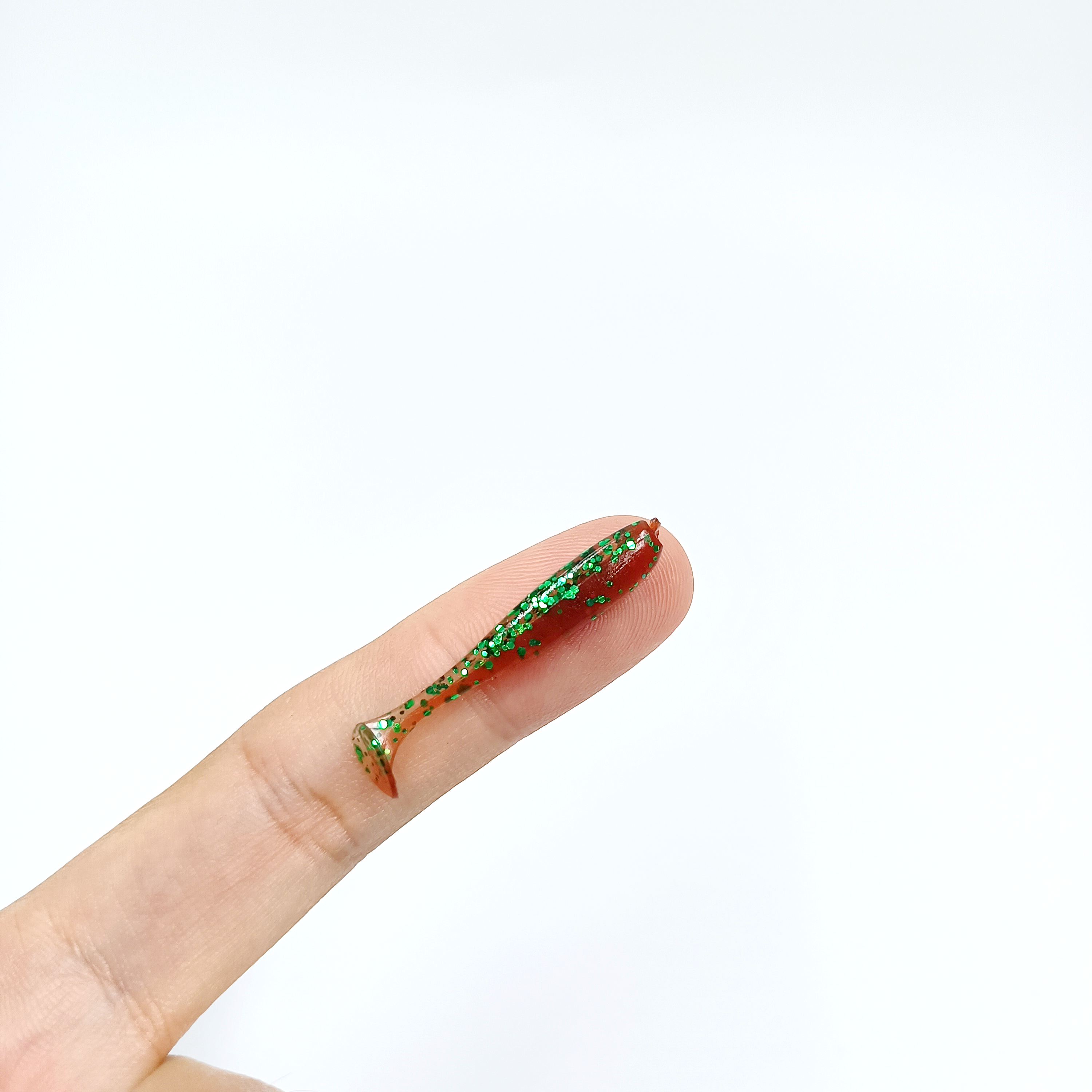 

DUODUOYU 10PCS Micro Soft Fishing Lures 35mm/40mm T-tail Worm Lure Small Artificial Bait Jig Wobblers Bass Pike Fishing Tackle 40mm