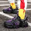 Men Colorblock Skateboard Sneakers Fashionable Lace Up Round Toe Thick Soled Casual Sports Shoes Trendy Unique Platform