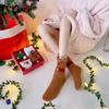 Bequeme Korallensamt-Socken Weihnachtsmann Mittelhohe Socken Neue Weihnachtssocken Damen