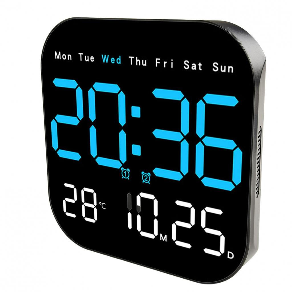 Adjustable Brightness LED Wall Clock Wall Clock Countdown Date