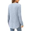 Autumn Winter Square Neck Stretch Rib Knit Top Solid Color Long Sleeve Loose T-shirt