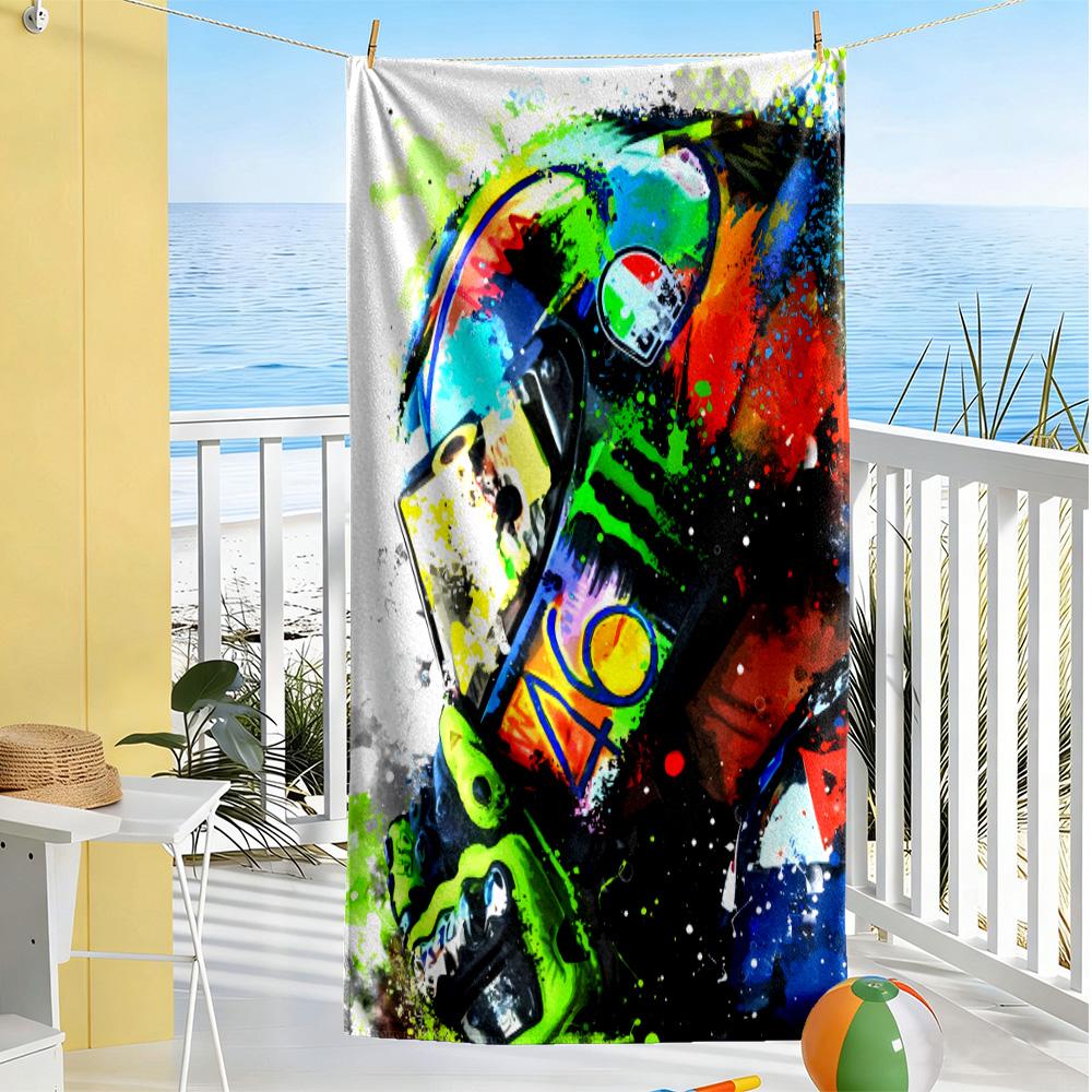 Vr46 soft beach towel soft Applicable to multiple scenarios Fashion Lovers Wedding Party Gift