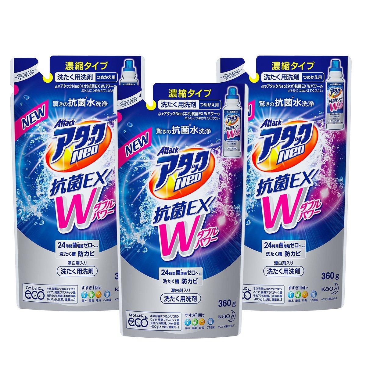 

Attack Neo Антибактериальный EXW Power 360г x 3 [Оптовая покупка] Запасной блок,