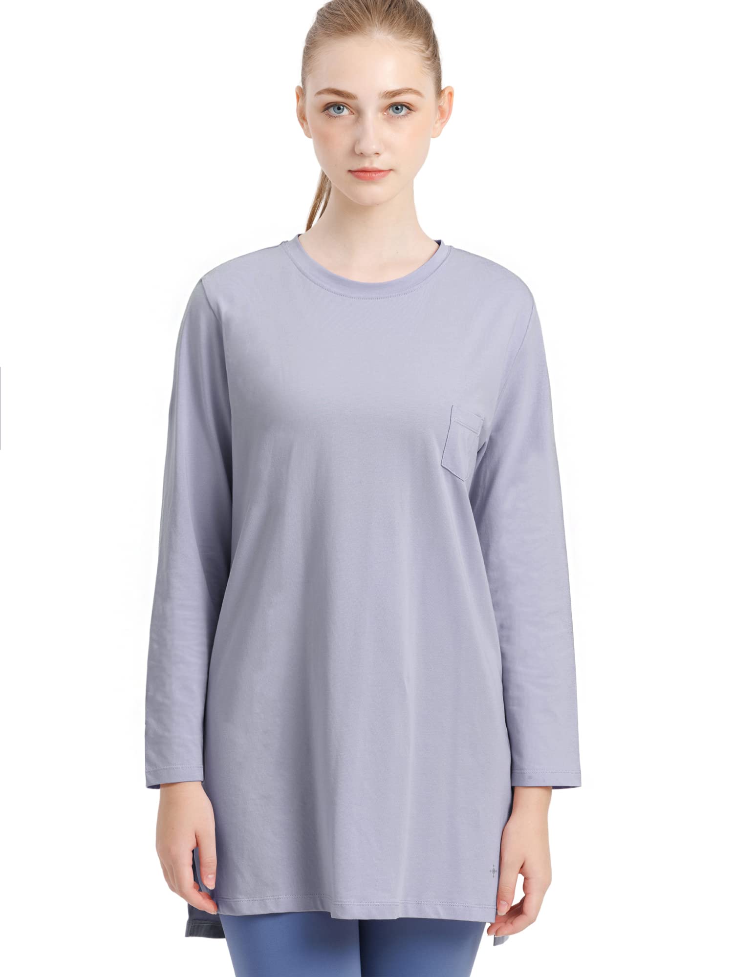 

Loopa Essential Long for Training and Light Size M L/S T-Shirt, Women s, Sleeve, Quick-Drying, Cool-To-the-Touch, Sports, Gray,