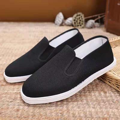 Summer Old Beijing Handmade Melaleuca-soled Cloth Shoes Men's Casual Youth Breathable All-cloth-soled Retro Traditional Cloth Shoes Men