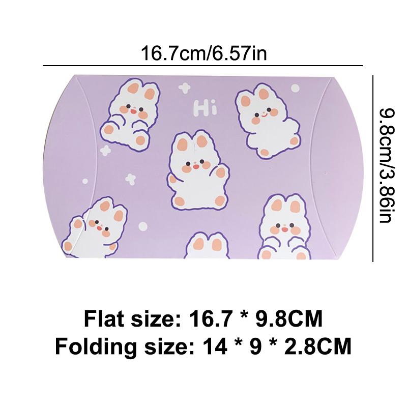 10 Stück Schokoladenbonbon Kissenbox Papier Cartoon Tier Geschenk Faltpapierbox Kleine Geschenkverpackungsbox