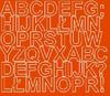 Self-Adhesive Letter Stickers 3 Cm Orange Matte Stickers