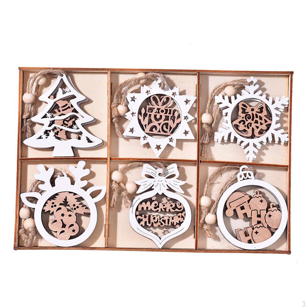 12 Stück Weihnachtsbaumschmuck Bastelornamente DIY Anhänger für Innenveranstaltungen