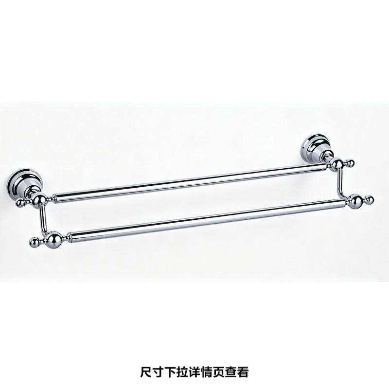 Rustic French Style Towel Rack Wall Mounted Bathroom Organizer Shelf With Electroplated Finish