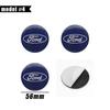 4pcs 56/60/65mm Car Styling Wheel Center Hub Caps Stickers Badge For Ford Focus Fiesta Mondeo Fusion Explorer Escape Edge Kuga