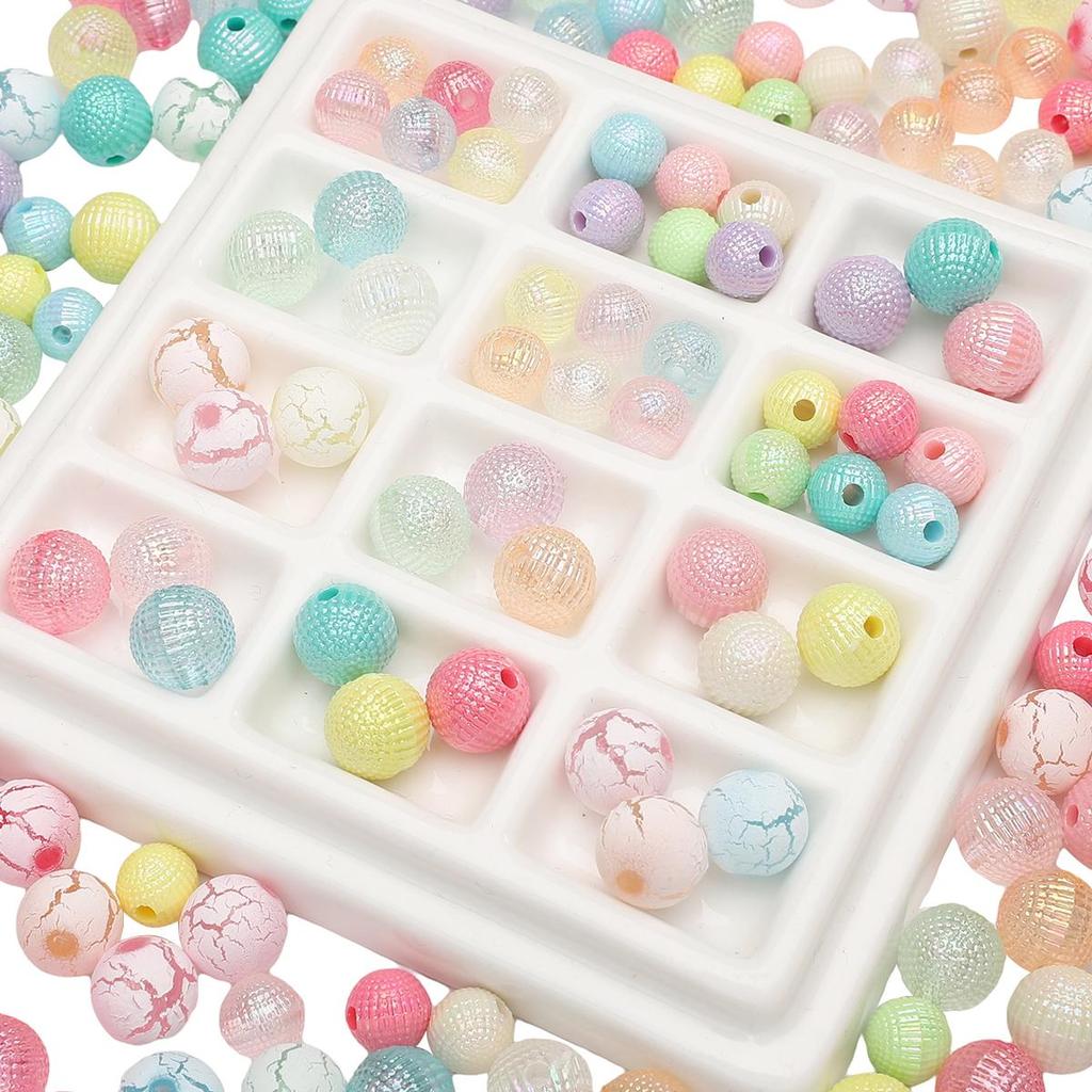 Acrylic Beads Bayberry Charms AB Ball Beads For DIY Jewelry 30-50Pcs