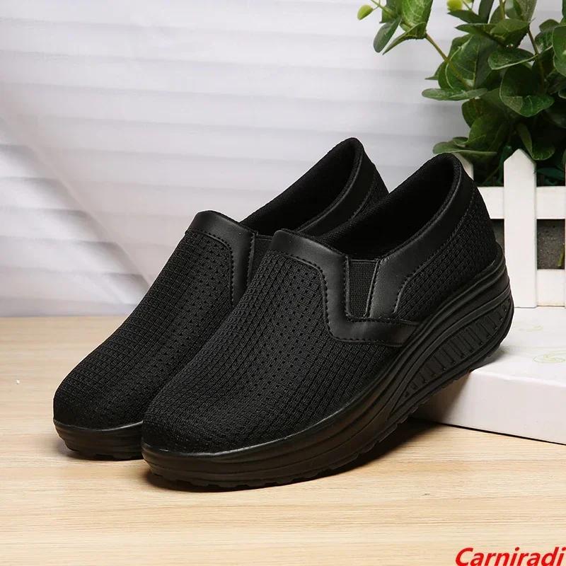 High Quality Plattorm Height Increase Casual Shoes Women Comfortable Cushioning Baskets Sneakers Ladies Fashion Walking Shoes