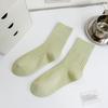 Women's White Long Cotton Mid-Tube Socks - Trendy Japanese-Inspired Summer Style with Loose Fit