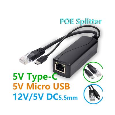 48V POE Splitter zu 5V Power Over Ethernet Splitter IEEE802.3af für Kamera
