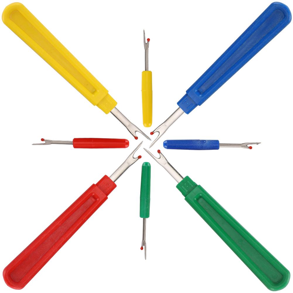 8Pcs Seam Ripper Hand Sewing Cross Stitch DIY Tool Color Handle Stitch Ripper Small Medium