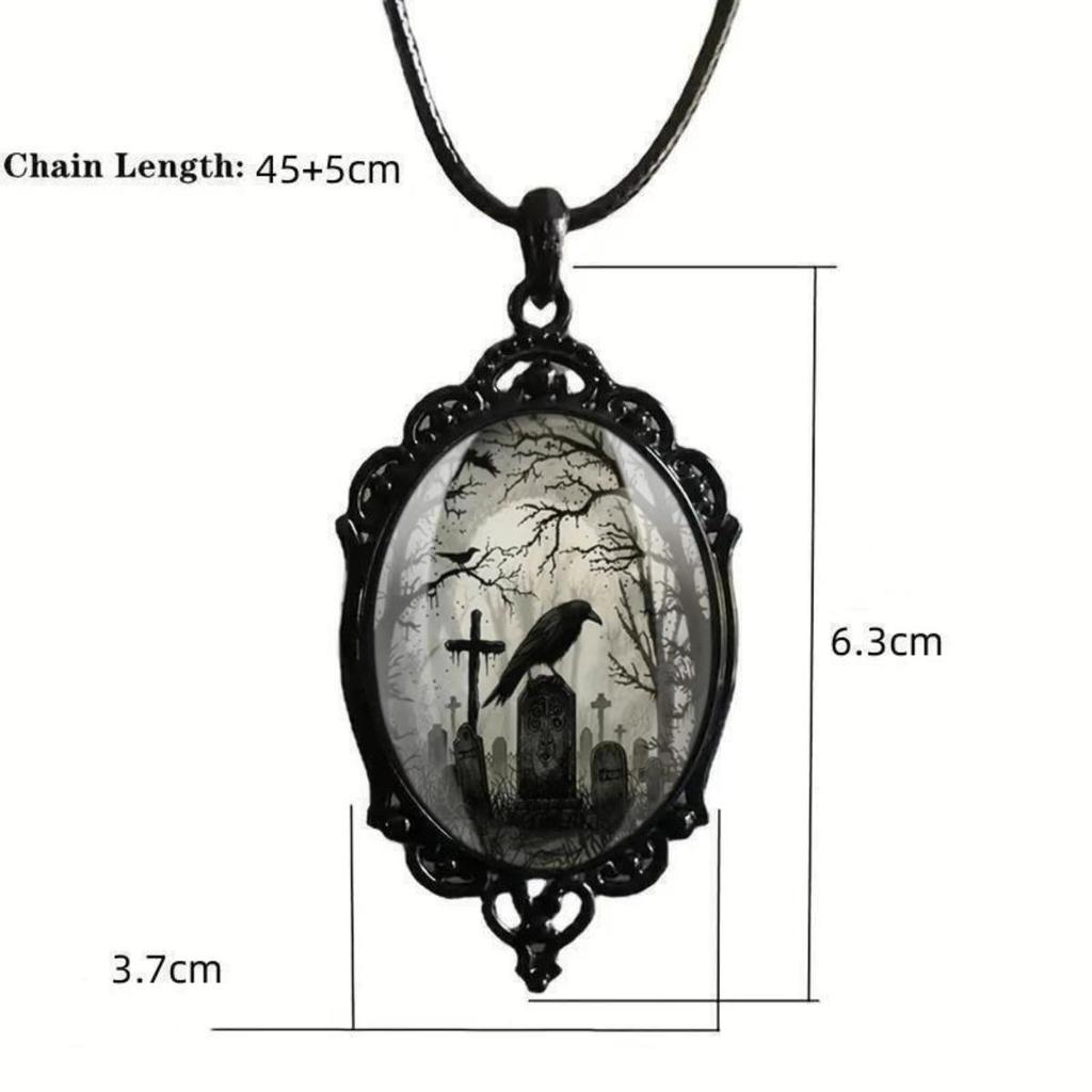Gothic Victorian Black Art Necklace