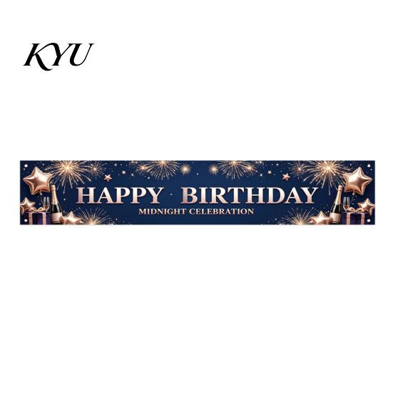 Geschäftsfeier Dekoration Großes Happy Birthday Rasenbanner Schild, 70 x 15 Zoll Innen Wandbehang Außen Kulisse Dekoration für Jungen Mädchen Party