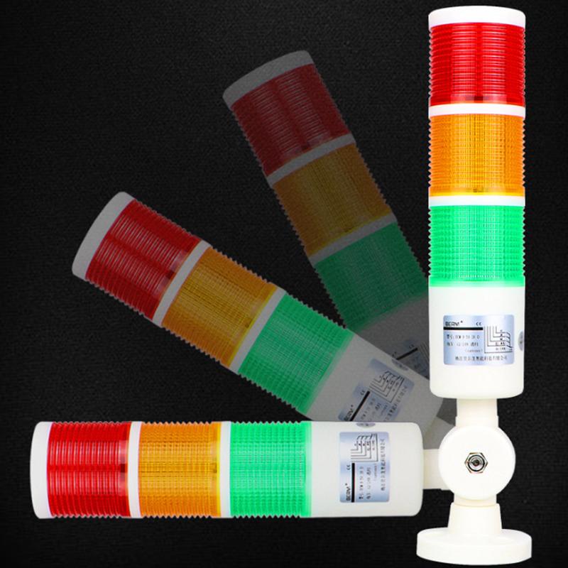 CNC Machine Safety Stack Light Rotatable 180 Degree Three Modes Industrial Warning Signal Lamp for Workshop
