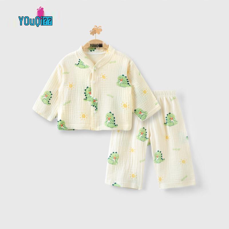 

Youqi Unisex Baby Long-Sleeve Gauze Loungewear Set 90 cm (12-24 Months)